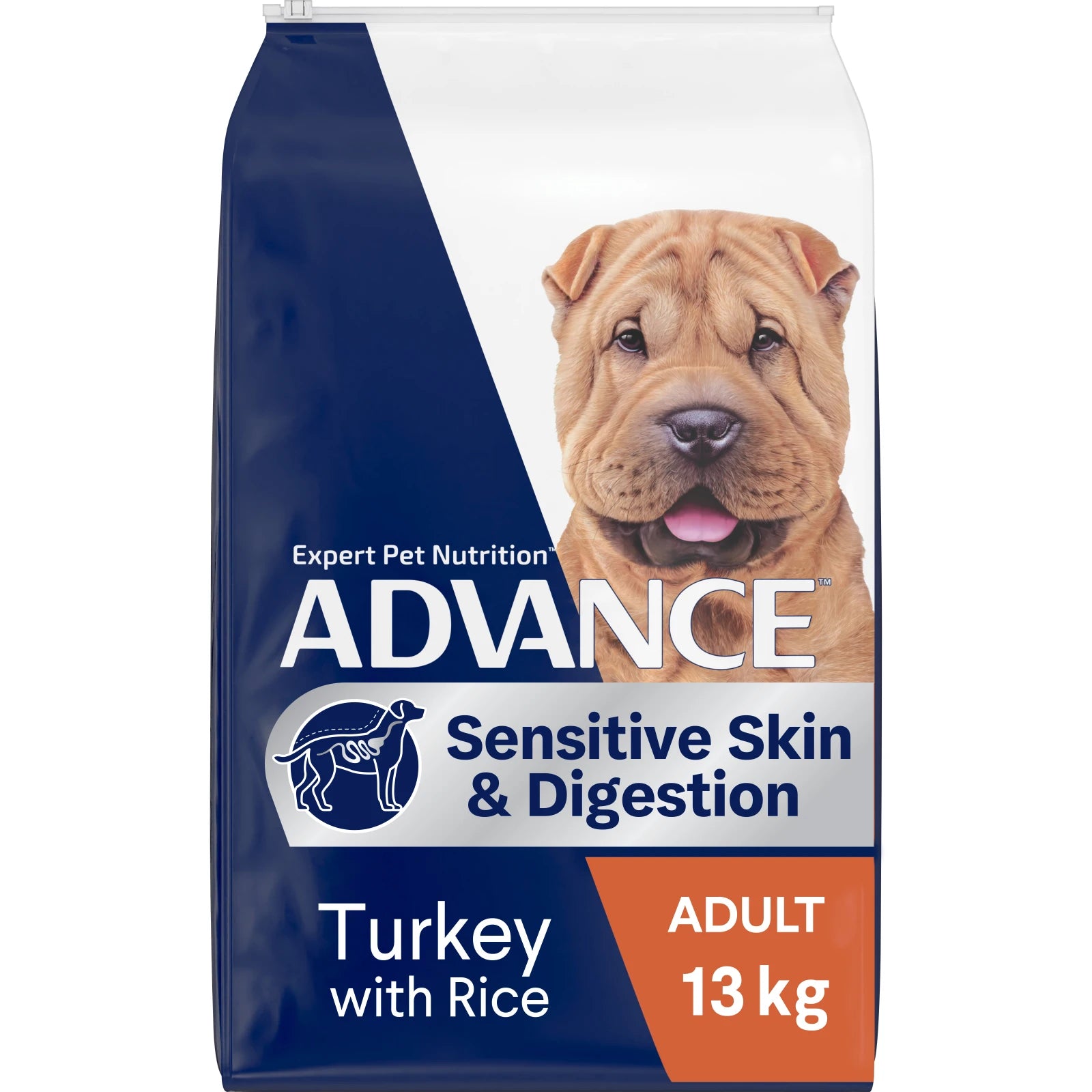 ADVANCE™ Sensitive Skin & Digestion Adult Dry Dog Food Turkey with Ric ...