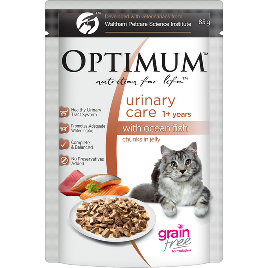 OPTIMUM™ Urinary Care Adult Ocean Fish Chunks in Jelly Pouches